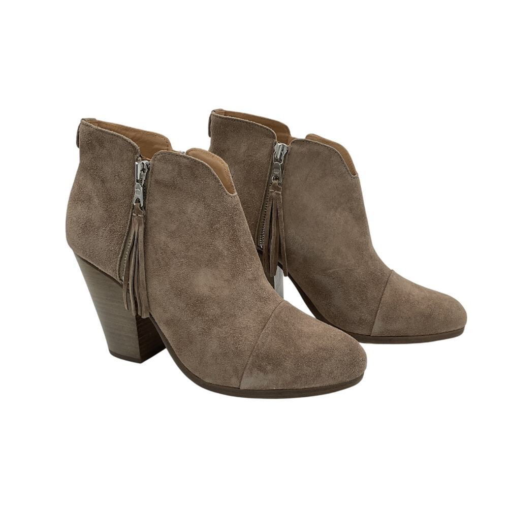 Rag & Bone Suede Taupe Margot Booties Size EU 40 / US 10 - Picture 3 of 8